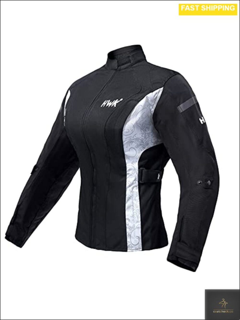 HWK Women's Motorcycle Jacket 600D Cordura Removable Armor All-Season